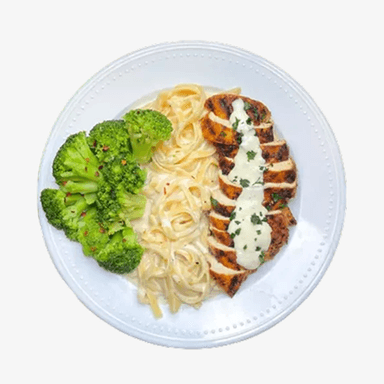 Chicken Fettuccine Alfredo by Timmy's Rasta Pasta