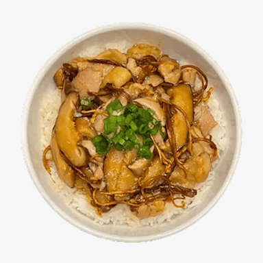 Steamed Chicken With Dried Mushrooms And Cordyceps Flowers Over Rice by Chef Ringo