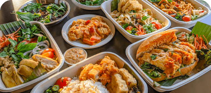 Variety of prepared meal options
