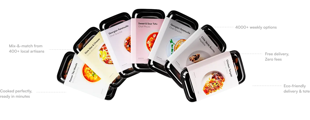 Neighbors meal containers